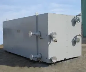 Heat exchanger is fully insulated and enclosed in a steel structure for high energy efficiency. BIO-HTX™ Toronto, Ontario - Capacity: 810 kWh